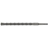 Sealey SDS Plus drill bit, 18mm diameter, 300mm length, silver with spiral fluting and pointed tip.