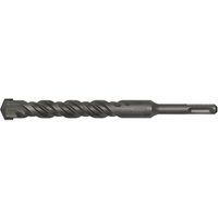 Sealey SDS Plus drill bit, 20mm diameter, 200mm length, with spiral flutes and pointed tip, dark metallic finish.