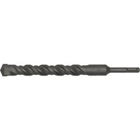 Sealey SDS Plus drill bit, Ø23 x 250mm, black with spiral fluting and pointed tip for masonry drilling.