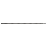 Long silver Sealey SDS Plus drill bit, 25mm diameter, 1000mm length, with a spiral fluted design and pointed tip.