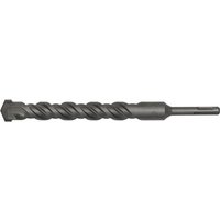 Sealey SDS Plus drill bit, 25mm diameter, 250mm length, silver with spiral fluting and pointed tip.