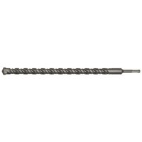 Sealey SDS Plus drill bit, 25mm diameter, 450mm length, with spiral fluting and hex shank, metallic finish.