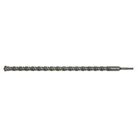 Sealey SDS Plus drill bit, 25mm diameter, 600mm length, with spiral fluting and hexagonal shank in metallic finish.