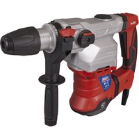 Red and silver Sealey SDS Max rotary hammer drill with black handle and robust design.