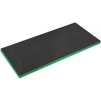 Sealey SF50G Easy Peel Shadow Foam, black top layer, green base, rectangular, 1200x550x50mm size.