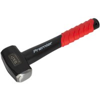 Sealey club hammer with black head, red shock-absorbing fibreglass shaft, and "Premier" branding.