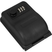 Black Sealey SKL1 lock safe with 3-digit combination dial and compact rectangular design.