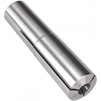 Sealey SM2502C10 Collet, silver cylindrical metal tool with smooth finish and precision cut grooves.