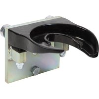 Black Sealey right-handed coil spring yoke with metallic base for RE3000 compressor, featuring bolts and curved design.