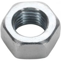 Steel hexagonal nut, M16 size, zinc finish, by Sealey, pack of 25.