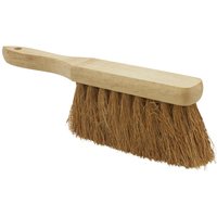 Wooden-handled Sealey soft bristle hand brush with brown bristles and a rectangular head.
