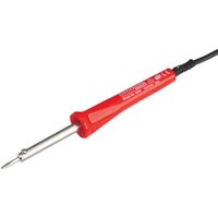 Red Sealey soldering iron with a pointed metal tip and black power cord.