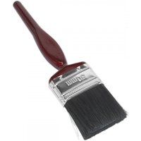 Sealey SPB50S paint brush with pure bristles, 50mm width, red handle, silver ferrule, pack of 10.