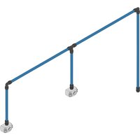 Blue Sealey Speedfit 2 Drop Air Supply System Kit with black connectors and two white outlet blocks