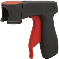 Black and red Sealey spray can trigger handle with ergonomic grip and red trigger.