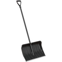 Black Sealey SS06 snow shovel with a wide ribbed blade and a long handle with a D-grip.
