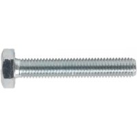 Sealey SS1060 zinc setscrew, M10 x 60mm, hexagonal head, silver finish, pack of 25, high tensile strength.