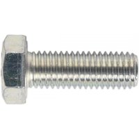 Sealey SS1440 zinc setscrew, M14 x 40mm, hex head, silver finish, pack of 10, high tensile strength grade 8.8