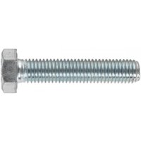 Sealey SS1470 zinc setscrew, M14 x 70mm, silver finish, hex head, pack of 10, sturdy and corrosion-resistant.
