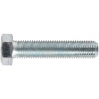 Sealey SS1675 setscrew, M16 x 75mm, silver zinc-plated, hexagonal head, threaded shaft, pack of 10.