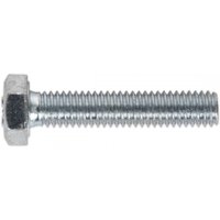Sealey SS630 zinc setscrew, M6 x 30mm, hex head, silver finish, pack of 50.