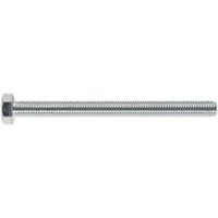 Sealey SS8100 zinc setscrew, M8 x 100mm, silver, hexagonal head, pack of 25, durable steel construction.