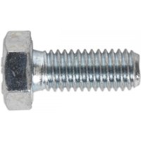 Sealey SS820 zinc-plated setscrew, M8 x 20mm, hexagonal head, threaded body, pack of 50.