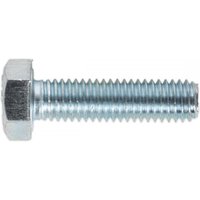 Sealey SS830 zinc setscrew, M8 x 30mm, hexagonal head, silver finish, pack of 50.