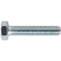 Sealey SS840 zinc-plated steel setscrew, M8 x 40mm, hexagonal head, threaded shaft, pack of 50.