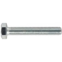 Sealey SS850 zinc setscrew, M8 x 50mm, hex head, silver finish, pack of 50.
