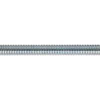 Sealey STUD10 M10 x 1M zinc-plated threaded rod, pack of 5, with a smooth metallic finish and uniform threading.