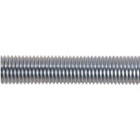 Sealey STUD24 studding M24 x 1m zinc, pack of 2, threaded metal rods with a shiny silver finish.