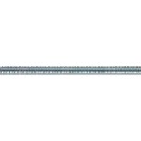Pack of five Sealey zinc-coated M6 threaded rods, each 1 meter long, with a shiny silver finish.