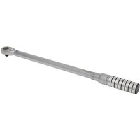 Sealey STW704 1/2" drive micrometer torque wrench, silver with a knurled grip handle and adjustable scale.