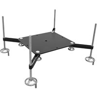 Black metal Sealey subframe adaptor with four adjustable rods and circular bases for TTJ transmission jacks.