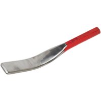 Sealey Surfacing Spoon with a flat, wide metal blade and a red handle.