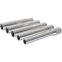 Sealey SX814 extra-deep socket set, 5-piece, silver chrome finish, sizes 8-14mm, 3/8in square drive, aligned in a row.