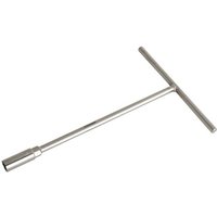 Silver Sealey T handle driver with 13mm socket, long shaft, and perpendicular handle for grip.