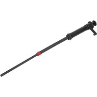 Black Sealey TP88 self-priming heavy duty displacement pump with long handle and red accent on the shaft.