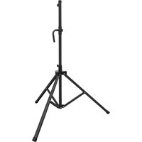 Black Sealey tripod stand with adjustable height and three sturdy legs for IR12 and IR28 infrared heaters.