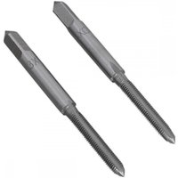 Sealey TSM3 Tap Set, 2 silver metal taps, M3 x 0.5mm, with tapered and plug ends for threading.