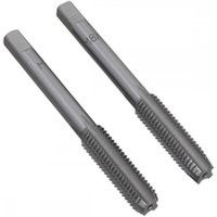 Sealey TSM8 tap set with two silver metal taps, featuring spiral grooves and hexagonal ends, size M8 x 1.25mm.