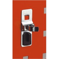 Silver Sealey spring clip with a rectangular base and 16mm opening, mounted on an orange perforated panel.