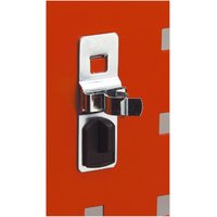 Chrome Sealey TTS9 spring clip, 10mm, mounted on red panel, rectangular base with square cutout, pack of 5.