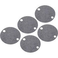 Gray circular Sealey Universal Drum Toppers with three holes, textured surface, set of five toppers.