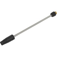 Black and silver Sealey spray lance with adjustable nozzle for PW2200 and PW2500 pressure washers.