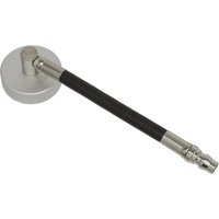 Sealey VS0204C4 Brake Pressure Bleeder Cap, silver round cap with black hose and metallic connector.
