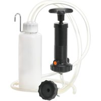 Sealey VS1205 Brake and Clutch Bleeder with black pump, white fluid bottle, and clear hoses.