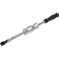 Sealey VS2067 Petrol Injector Puller, silver metal rod with black handle and brass connector for Ford EcoBoost.