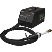 Black Sealey VS280 induction heater with control dial, digital display, and insulated coil cable.